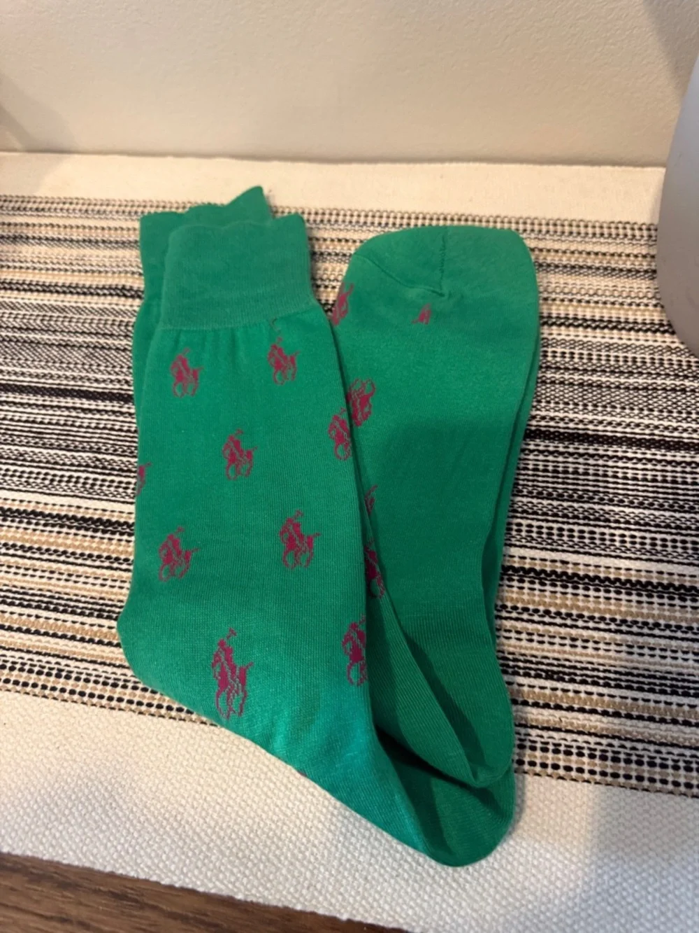 Polo Ralph Lauren Green Pony Logo‎ Dress Socks NWT Size 10-13 Nordstrom